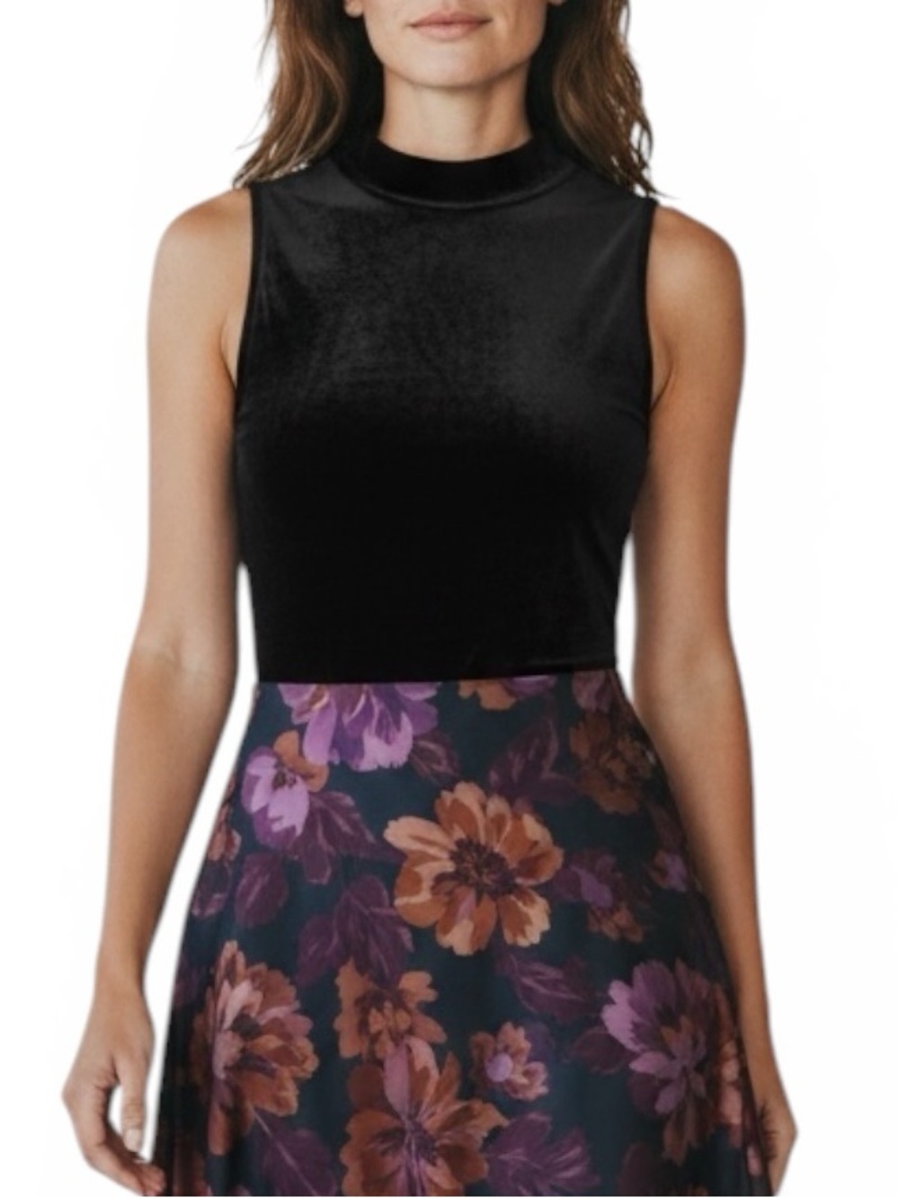 Liz & Sara Velvet Bodysuit. Size XS.